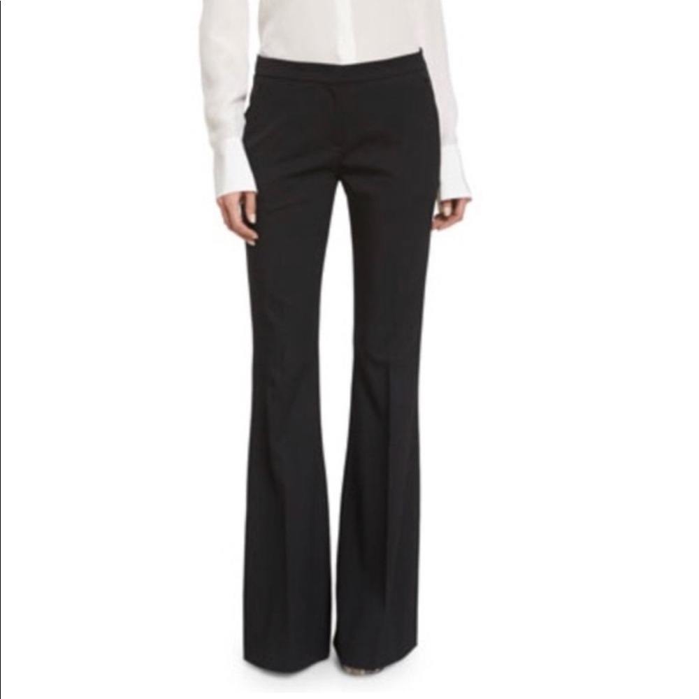 Theory Black Wool Stretch Career Slack Dress Pants